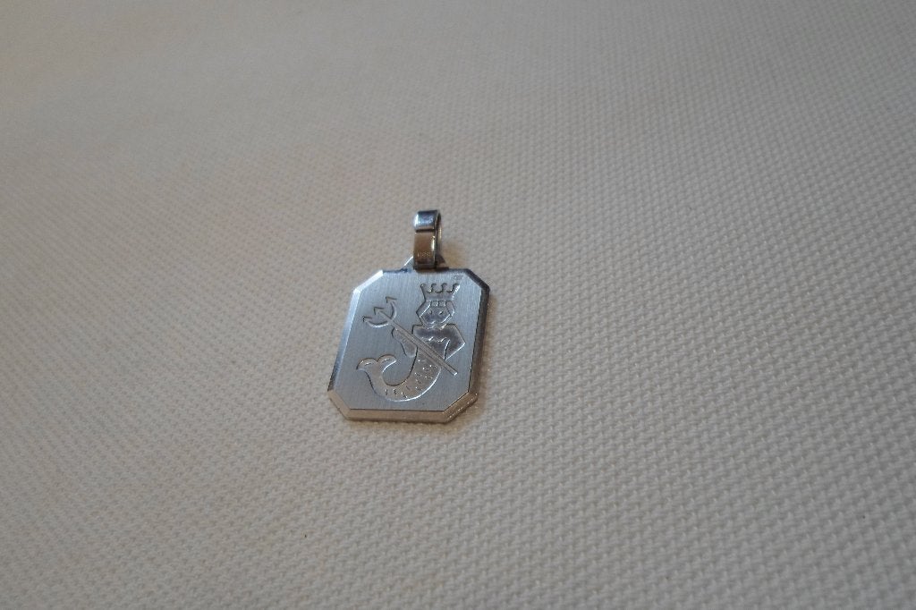 Zilveren Hanger Waterman, Ophalen of Verzenden, Zo goed als nieuw, Kruis of Symbool, Zilver