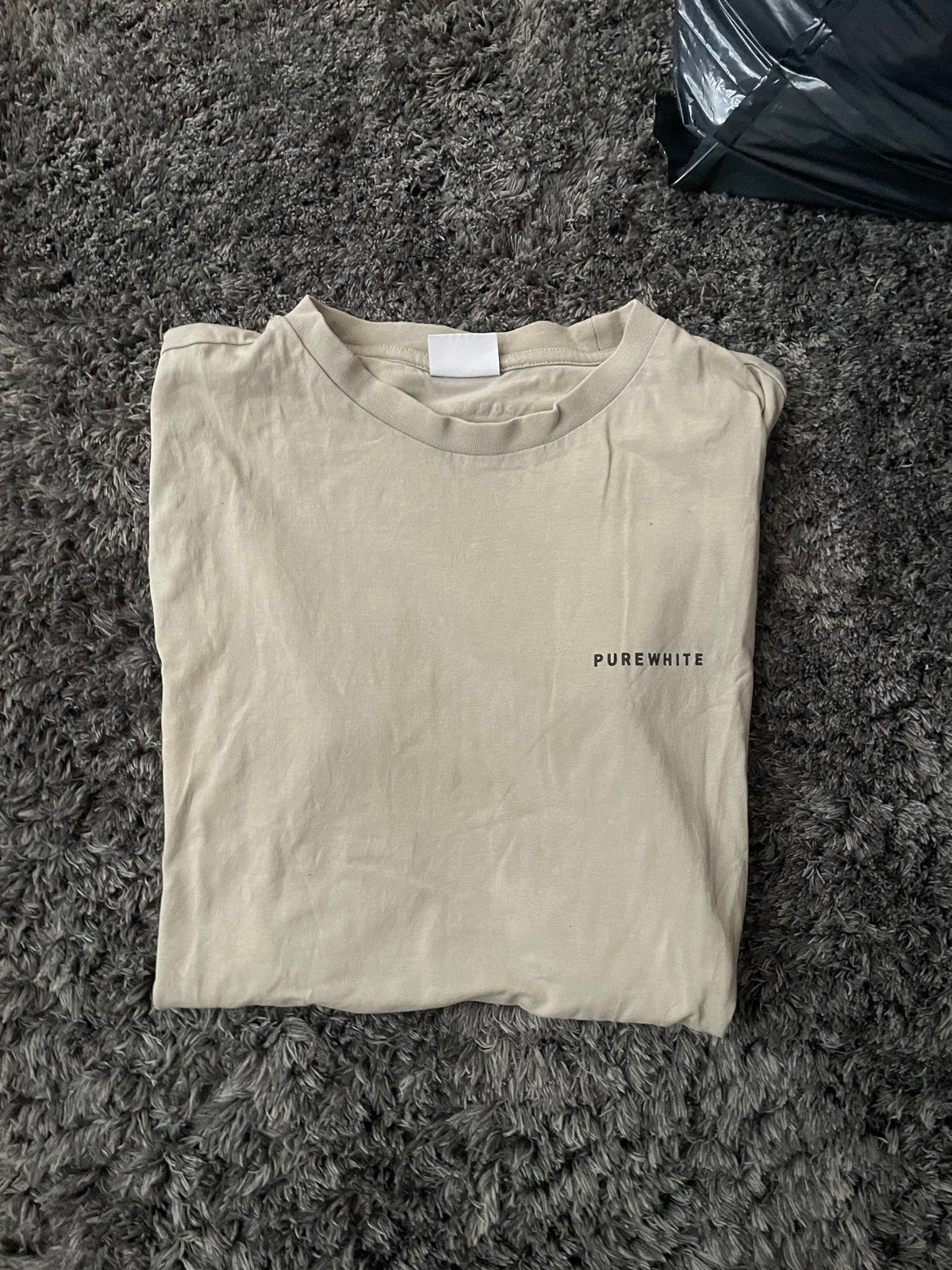 Purewhite T-shirt - Maat S - Beige, Ophalen, Zo goed als nieuw, Maat 46 (S) of kleiner, Beige