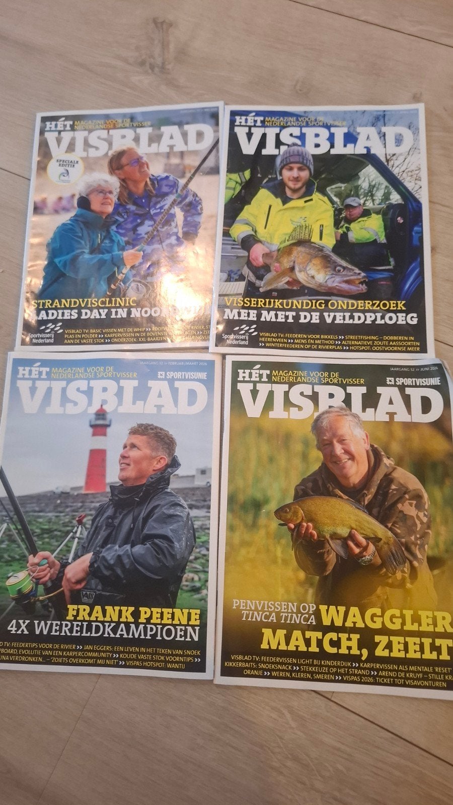 4x Visblad Magazine -, Ophalen of Verzenden, Zo goed als nieuw, Overige typen