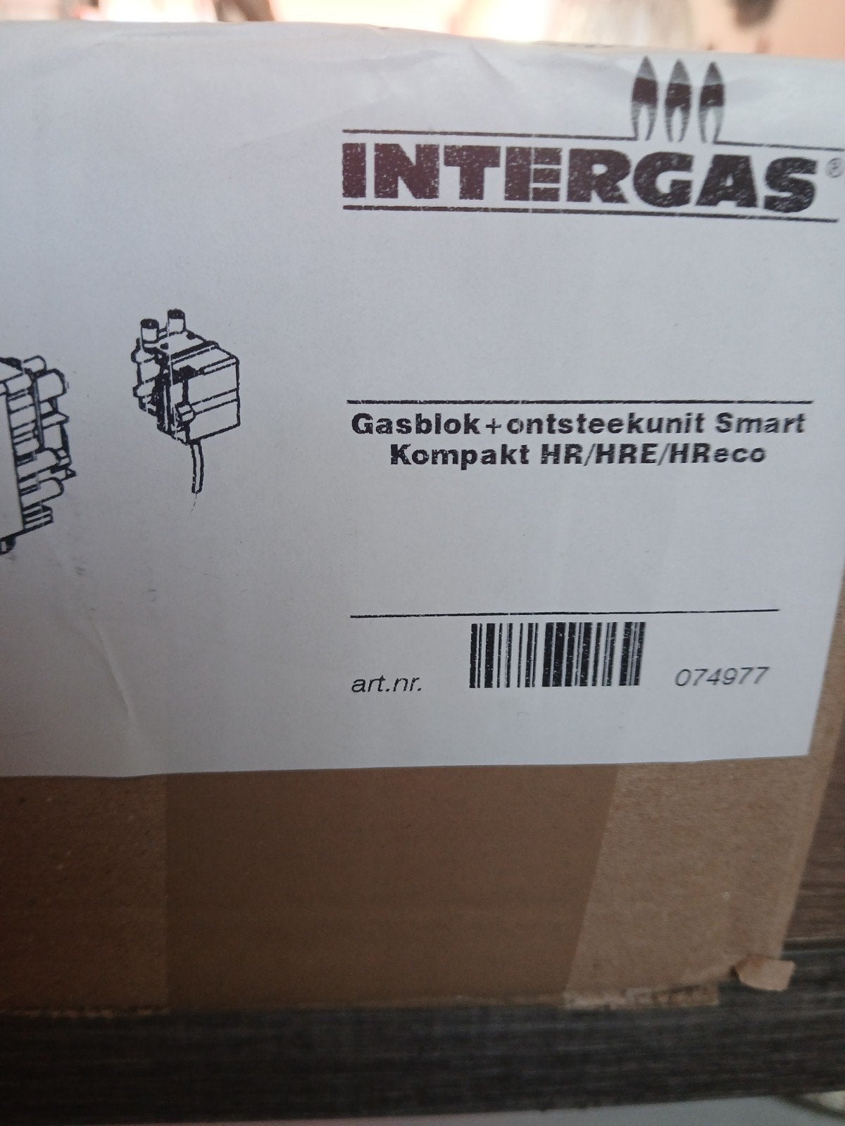Intergas Gasblok + Ontsteekunit Smart HR/HRE/HREco, Ophalen of Verzenden, Nieuw