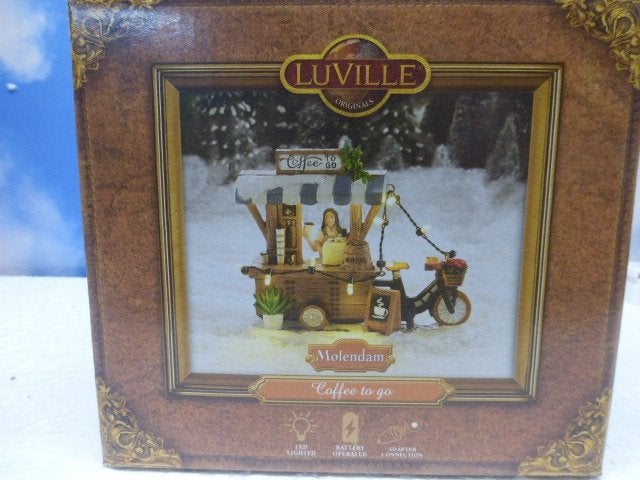 luville Coffee to go kerstdorp kraam kersthuisje accessoires, Ophalen of Verzenden