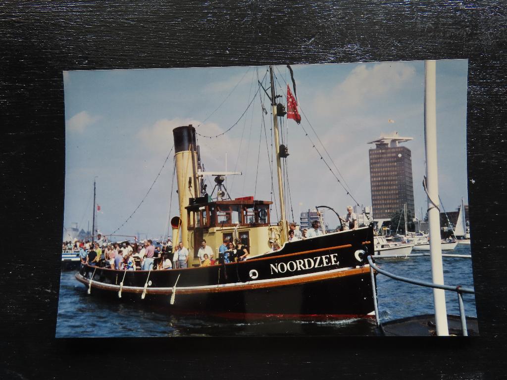 foto sleepboot " Noordzee ", Verzamelen, Scheepvaart, Ophalen of Verzenden, Zeilboot, Kaart, Foto of Prent