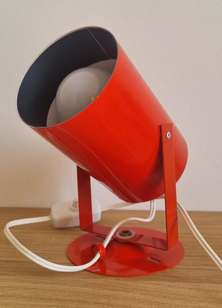 Lival vintage spotlamp, Scandinavisch midcentury modern, Metaal of Aluminium, Ophalen of Verzenden, Zo goed als nieuw
