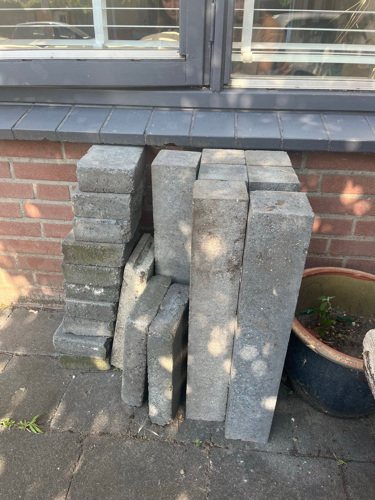 Gratis stenen voor tuin of oprit, Ophalen, Overige materialen, Gebruikt, Overige typen