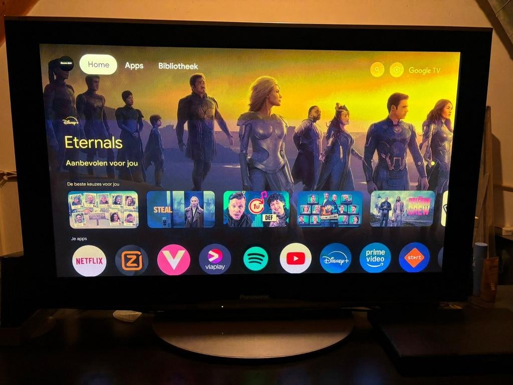 Panasonic TX-P42V10E 42-inch FullHD geen afstandbediening, Audio, Tv en Foto, Ophalen, Gebruikt, Panasonic, 50 Hz