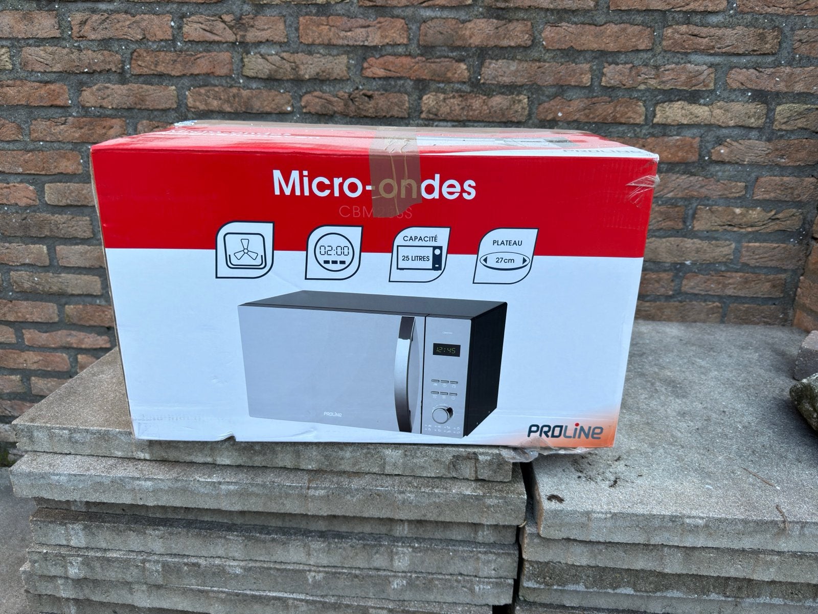 Proline Combimagnetron CBM20SS, Witgoed en Apparatuur, Ophalen, Combimagnetron, Grill, Zo goed als nieuw