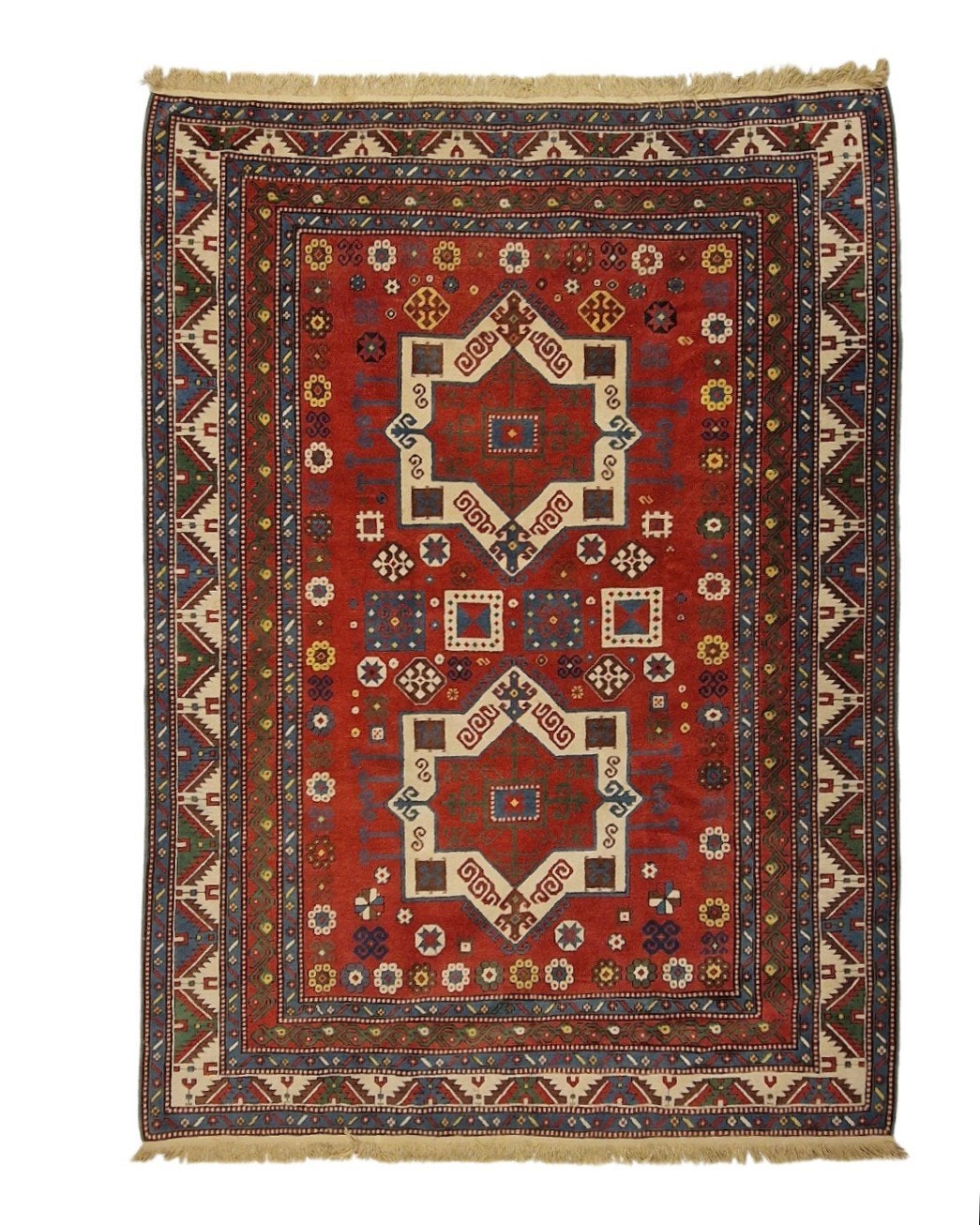 Perzisch tapijt Kazak 280x200 wollen vloerkleed handgeknoopt, Huis en Inrichting, Stoffering | Tapijten en Kleden, 1185VB, De handelmaatschappij