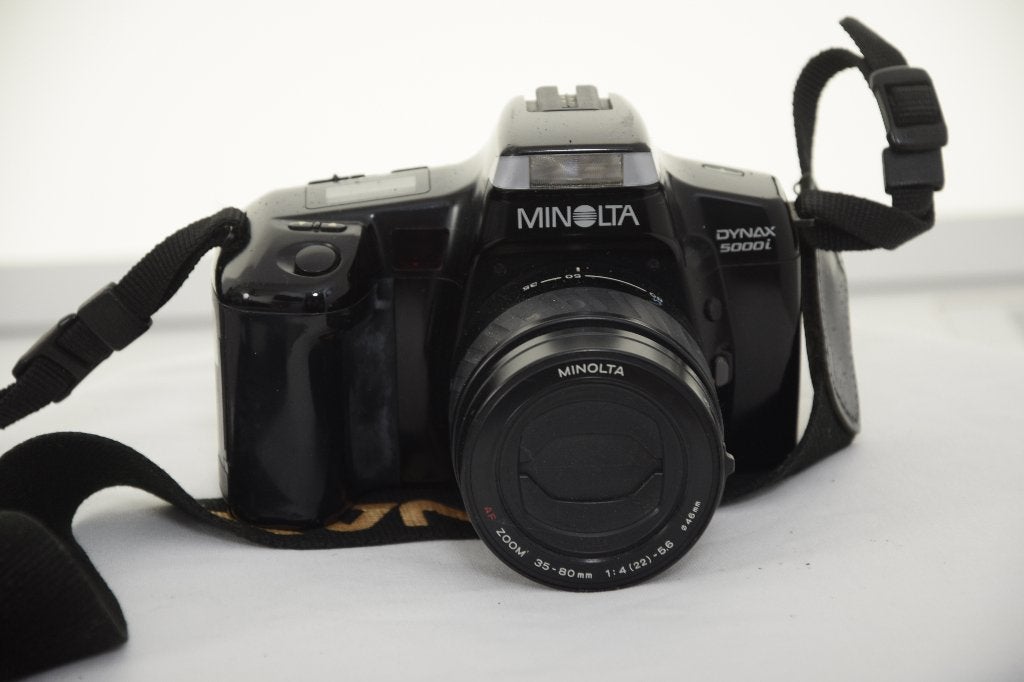 Minolta Dynax 5000i SLR Camera Minolta 35-80mmOngetest, Audio, Tv en Foto, Ophalen of Verzenden, Gebruikt, Spiegelreflex, Minolta