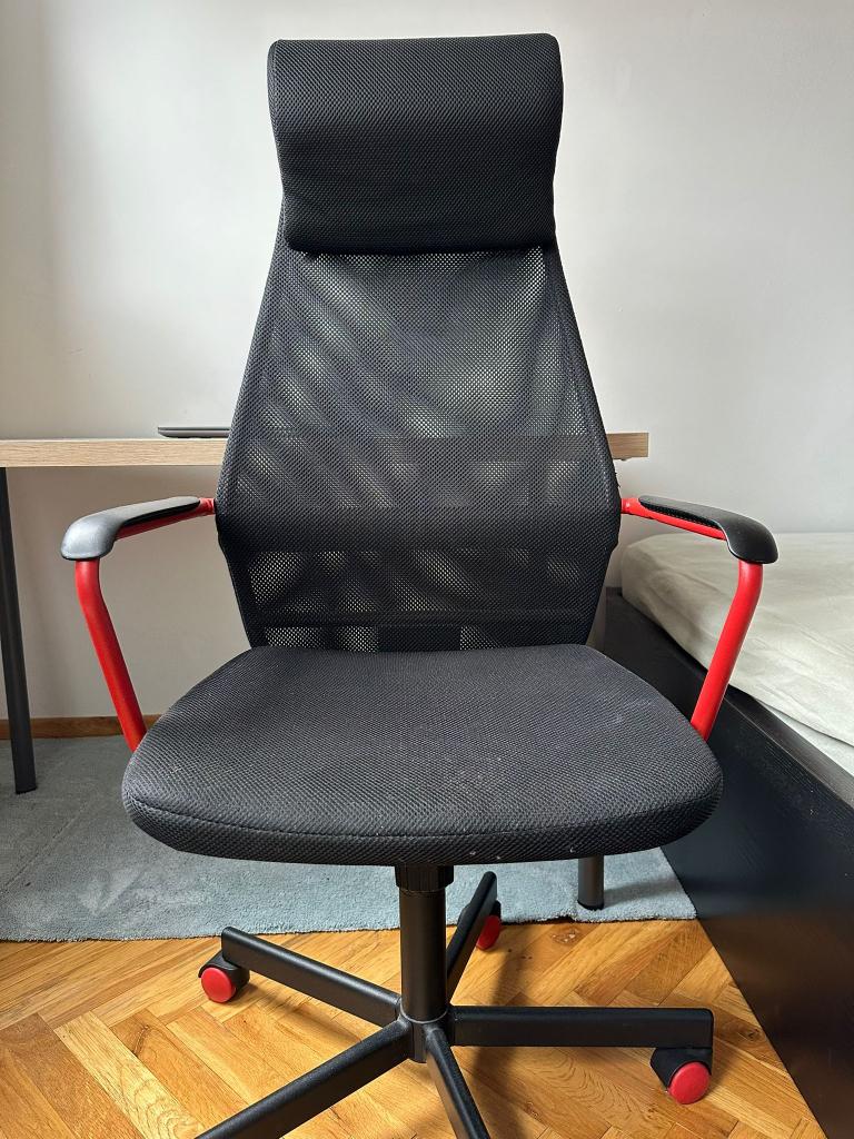 Office chair, Gaming bureaustoel, Gebruikt, Zwart, Ophalen of Verzenden