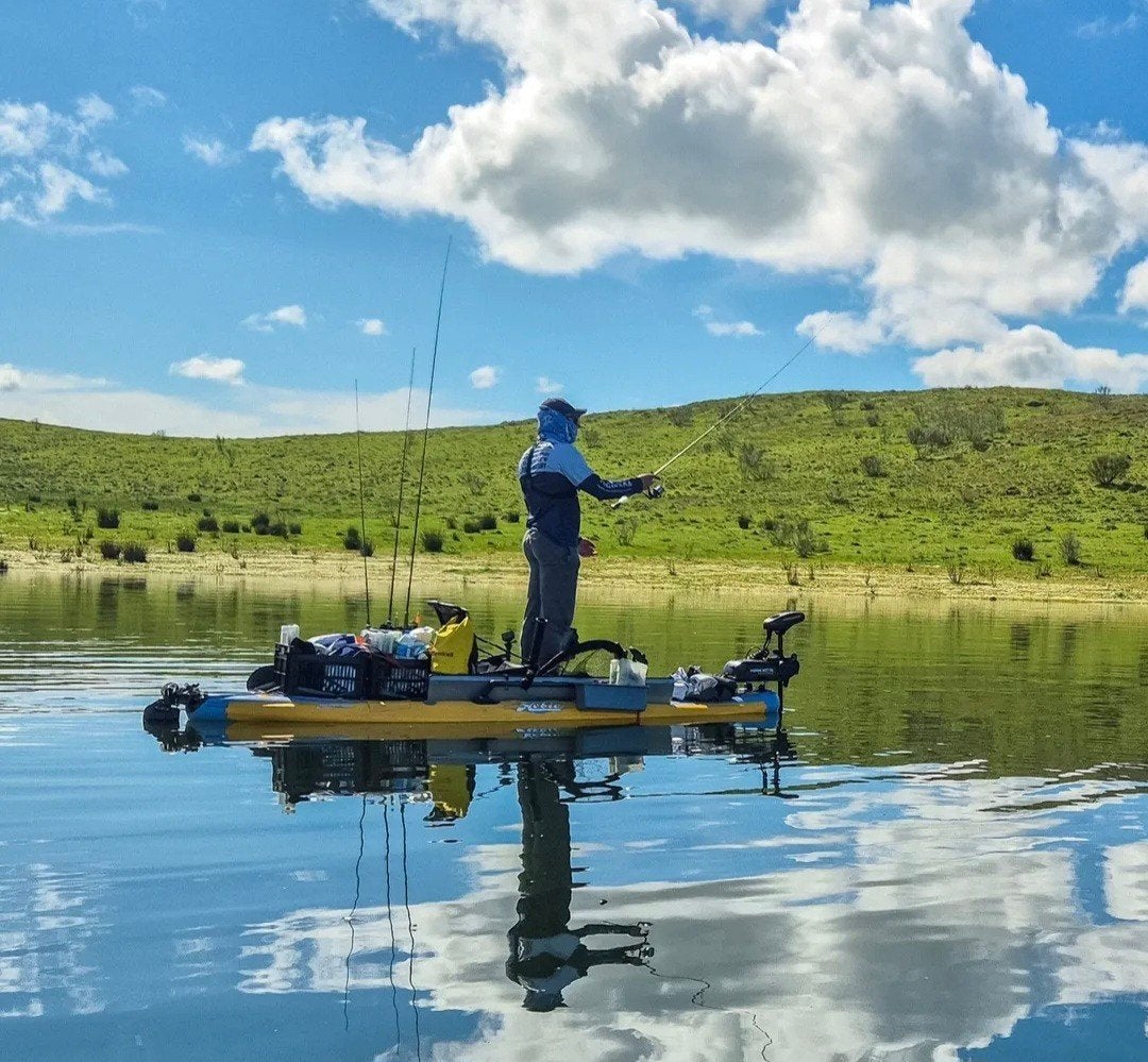 Opblaasbare Hobie viskayak inclusief minn kota frontroller!, Ophalen, Eén persoon, Kajak, Hobie