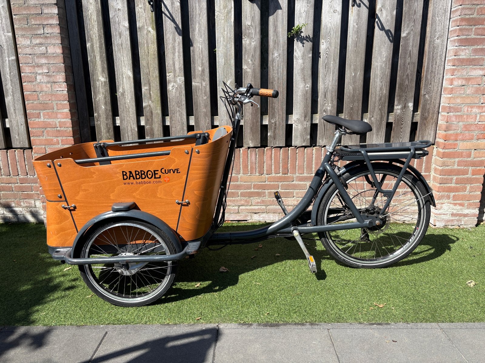 Babboe Bakfiets met huif - Klaar voor gebruik!, Gebruikt, Elektrisch, 2 kinderen, Schijfrem