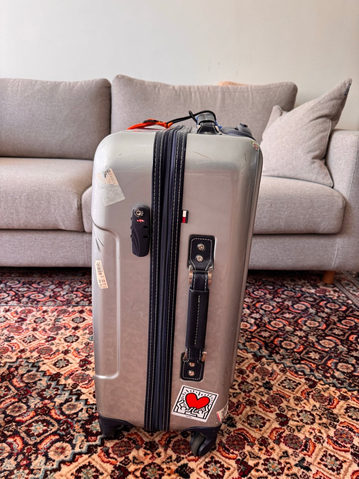 Tommy Hilfiger Schoen Koffer - Nette Staat, Gebruikt, Hard kunststof, 35 tot 45 cm, Wieltjes