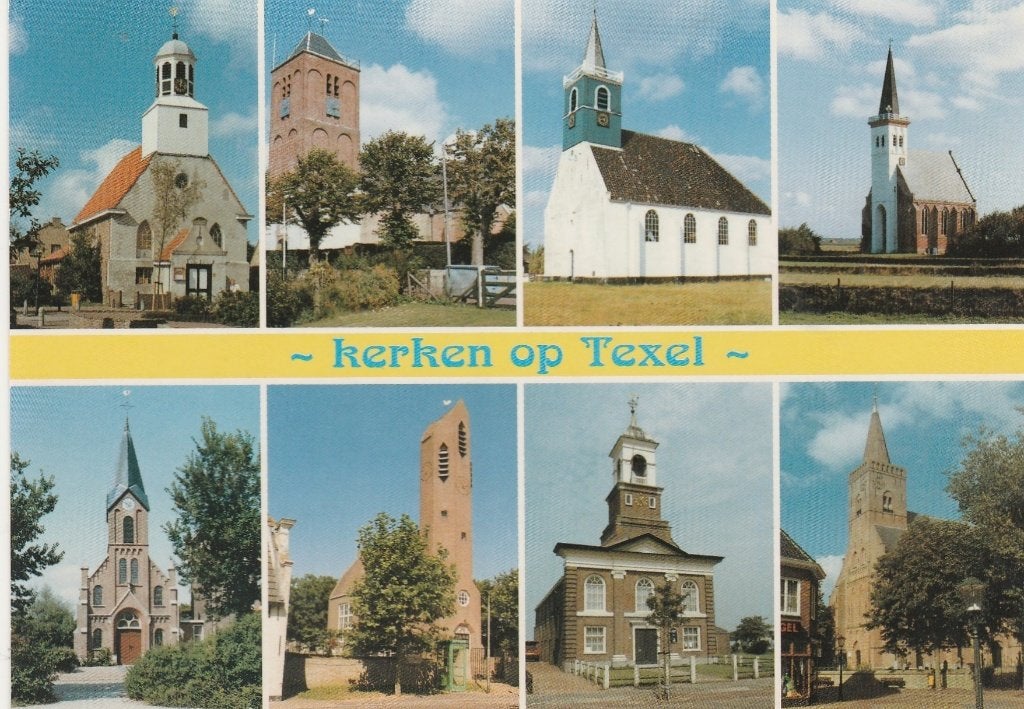 TEXEL Kerken, Verzenden, 1980 tot heden, Ongelopen, Waddeneilanden