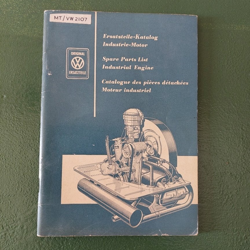 VW onderdelen nummer boekje ( Industrie motor 06-1956), Ophalen of Verzenden
