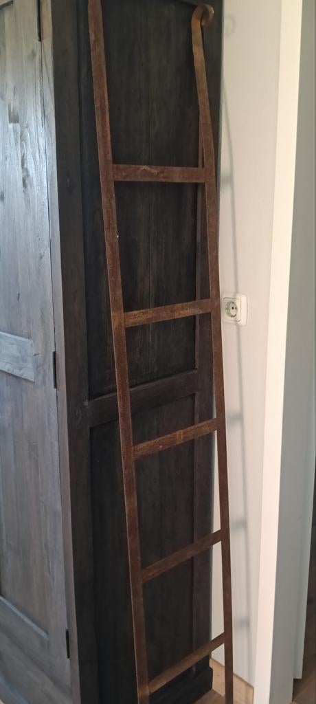 Decoratieve ijzeren ladder met 5 treden - 182 cm hoog, Ophalen