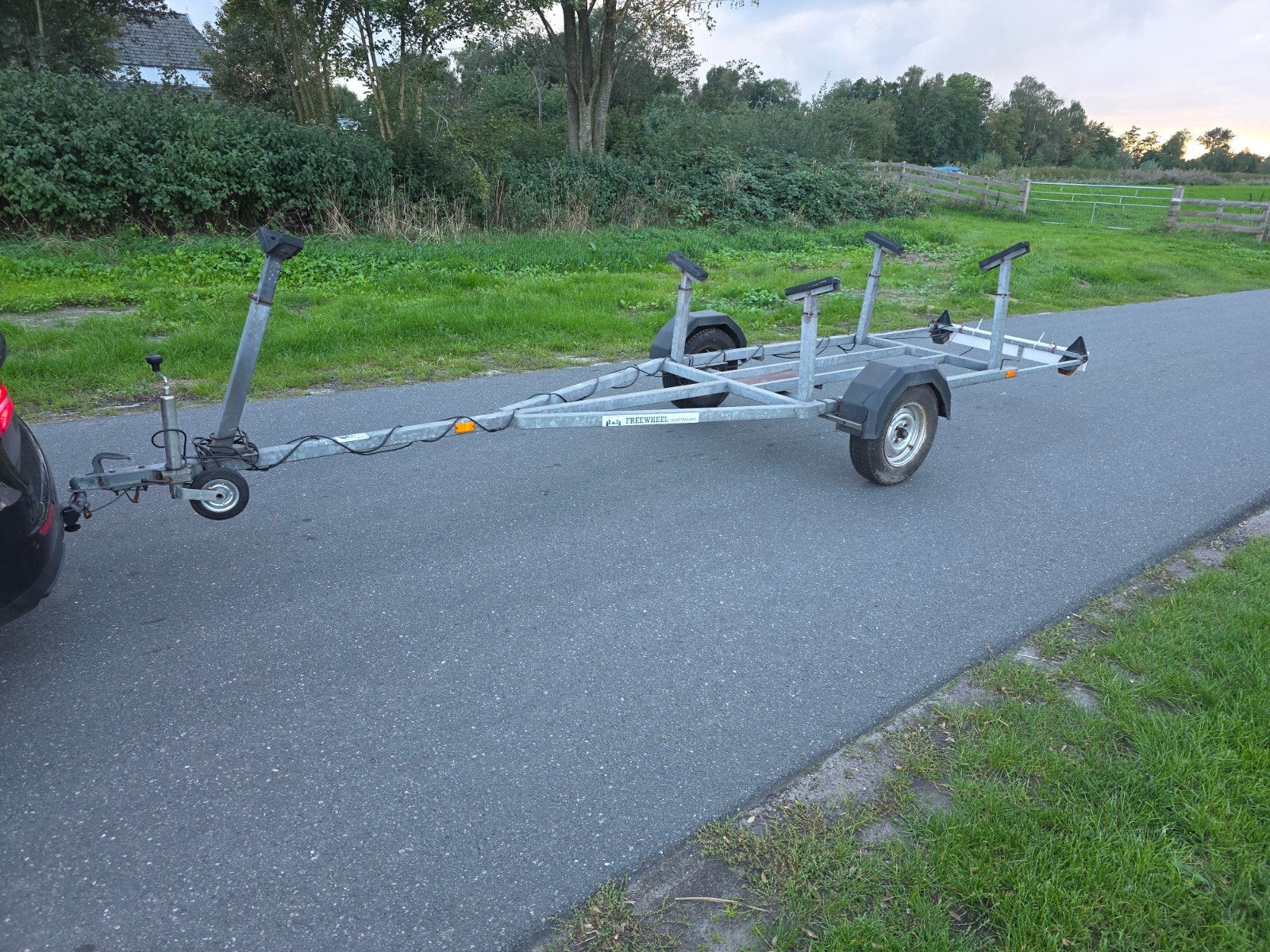 Robuuste kielboottrailer - Freewheel, Watersport en Boten, Ophalen of Verzenden
