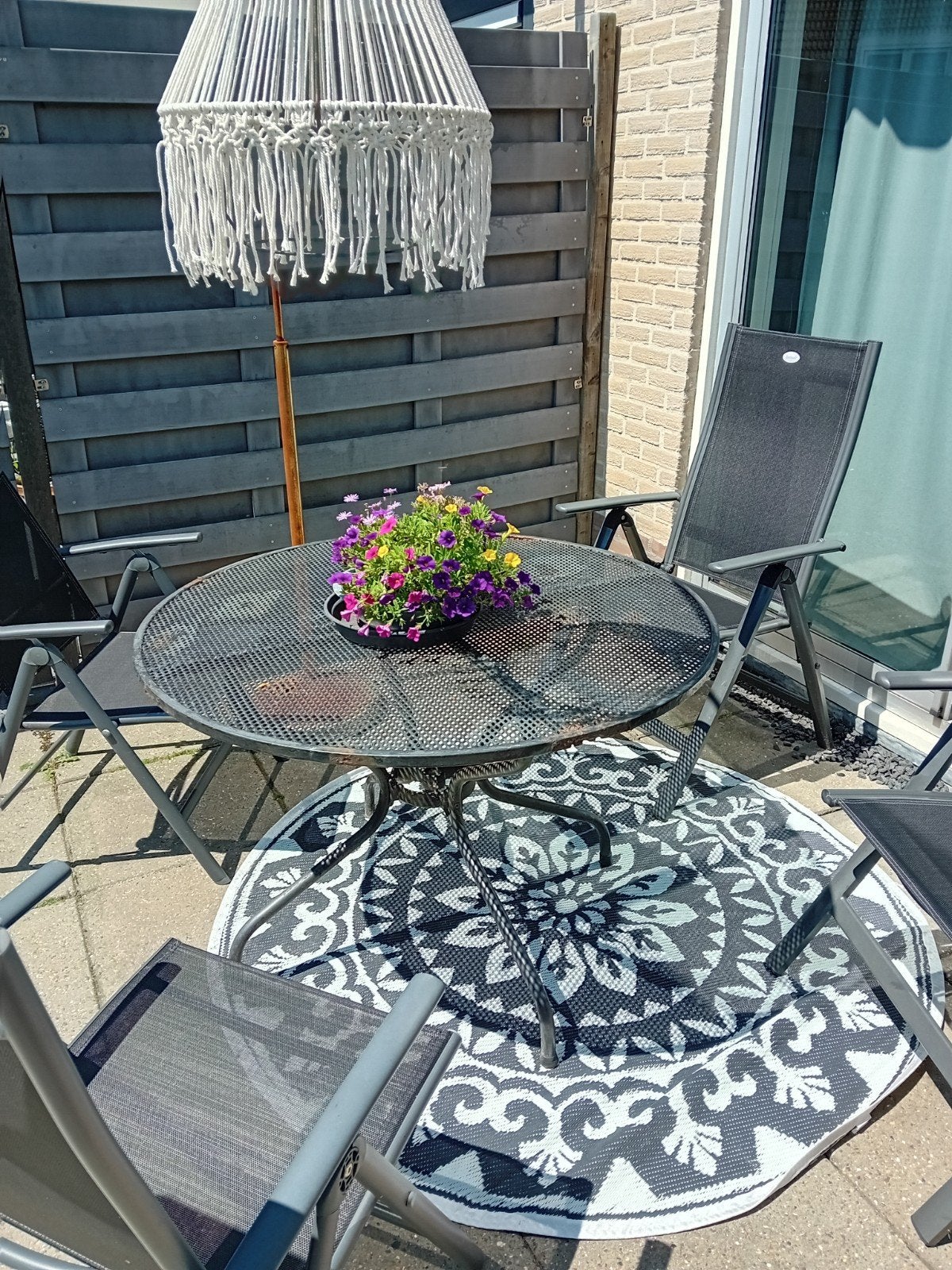 Tuintafel rond gratis, Tuin en Terras, Ophalen, Gebruikt, Rond