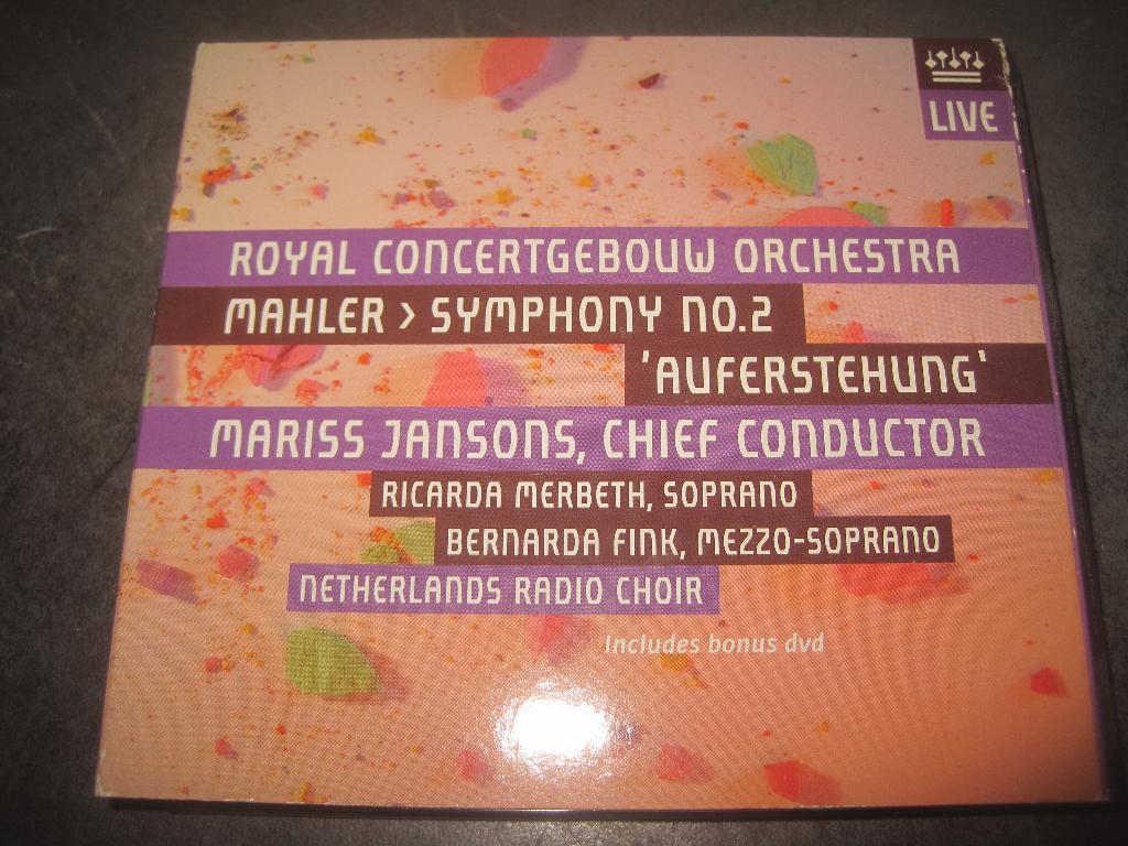 Mahler Symphony 2 Jansons KCO 2CD + DVD RCO live, Ophalen of Verzenden, Classicisme, Zo goed als nieuw, Kamermuziek