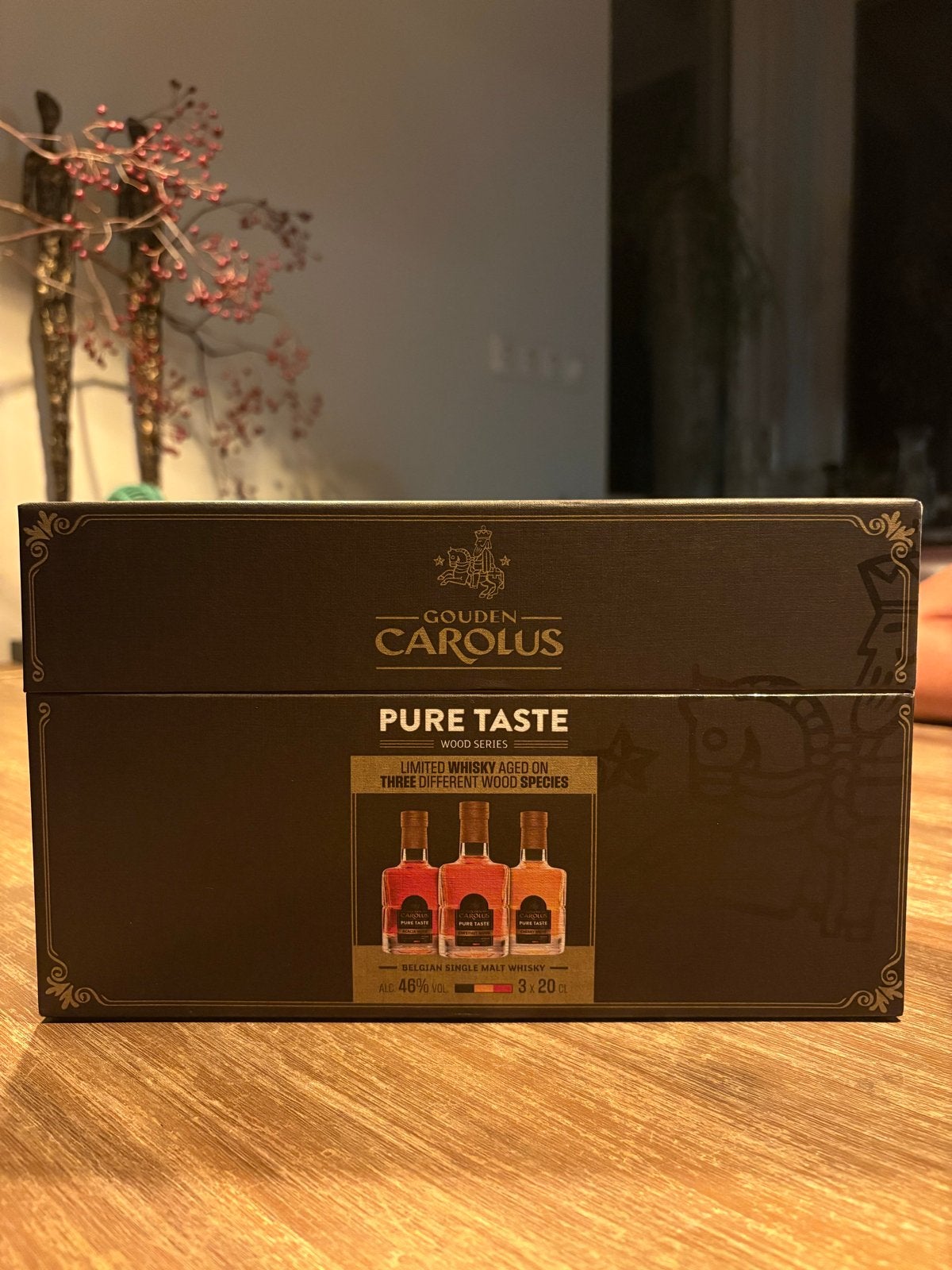 Gouden Carolus box (whiskey), Ophalen of Verzenden, Gebruikt, Flesje(s), Overige merken