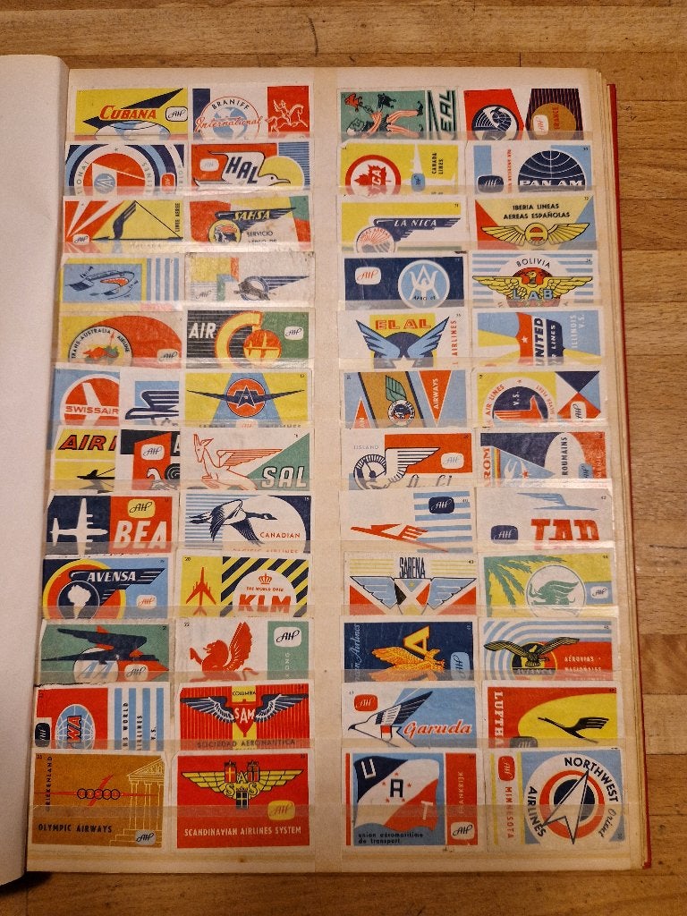 vintage album met lucifer plaatjes, Antiek en Kunst, Ophalen of Verzenden