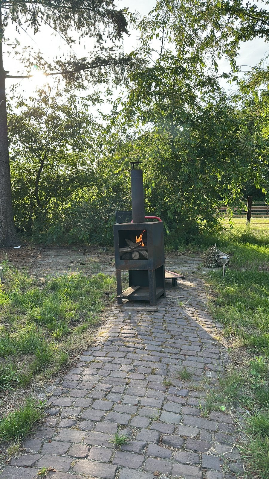 Houtkachel, Ophalen, Gebruikt