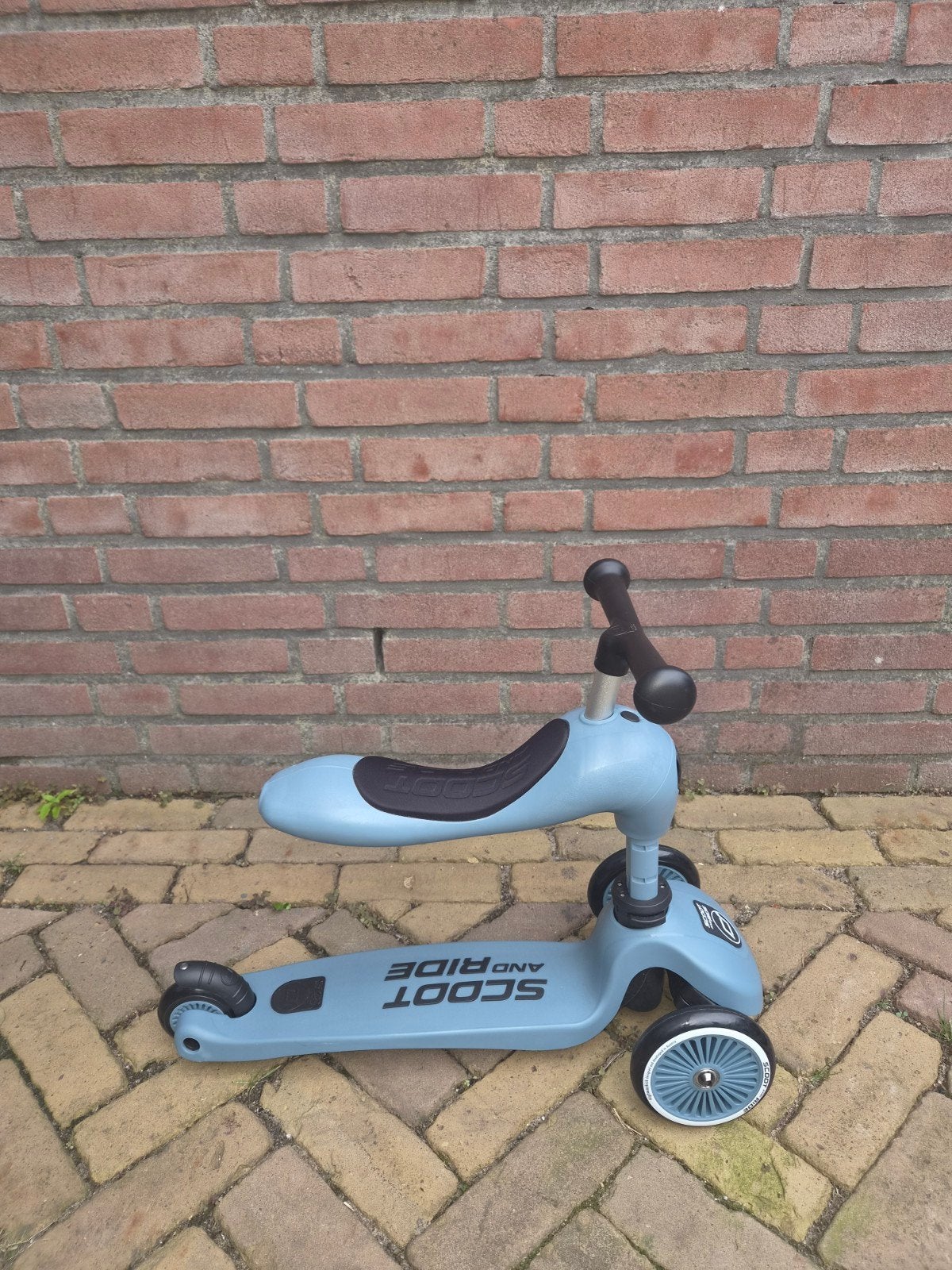 Scoot and Ride Highwaykick 1 - 2-in-1 Step/Loopfiets, Ophalen, Zo goed als nieuw, Gewone step, Scoot and Ride