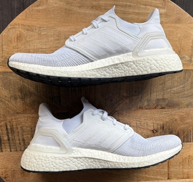 adidas Ultra Boost 20 Maat 43 1/3, Kleding | Heren, Ophalen of Verzenden, Zo goed als nieuw, Adidas, Wit