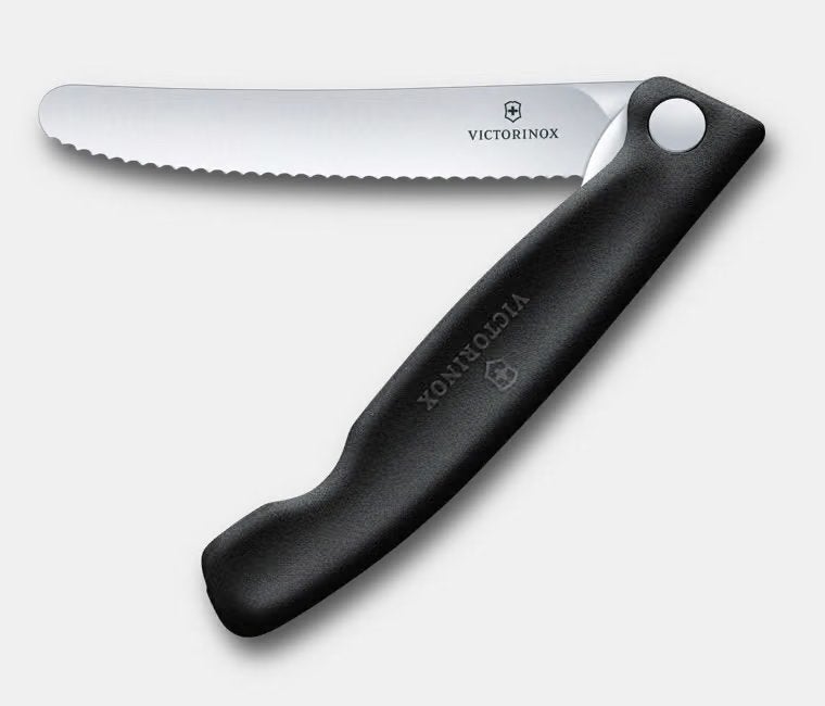 VICTORINOX SWISS CLASSIC PICNIC MES GEKARTELD ZWART, Info@jefiwild.nl, Nieuw, Victorinox, Zichtenburglaan 64