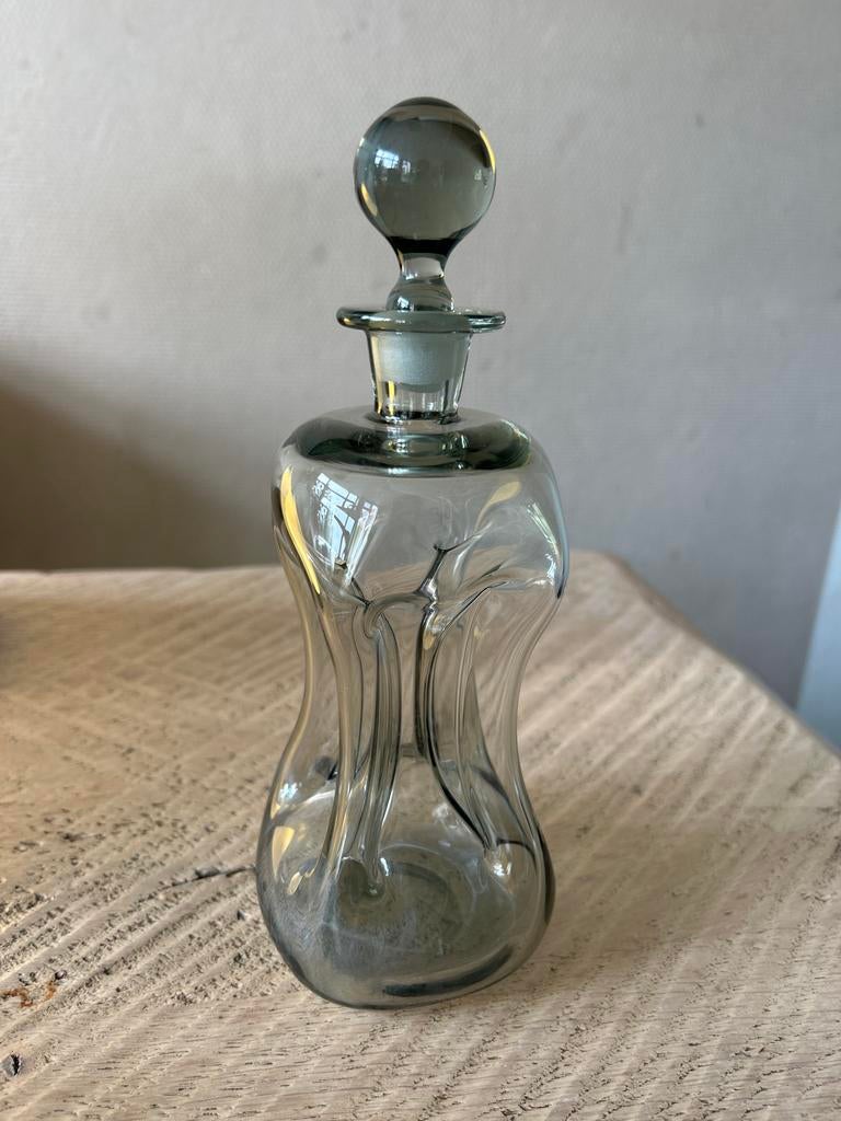 Kluk Kluk karaf Holmegaard, rookglas, Ophalen of Verzenden