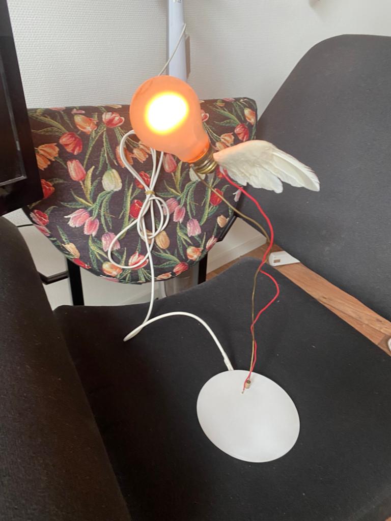 Ingo maurer Design lucellino groot tafellamp, Ophalen of Verzenden, Gebruikt