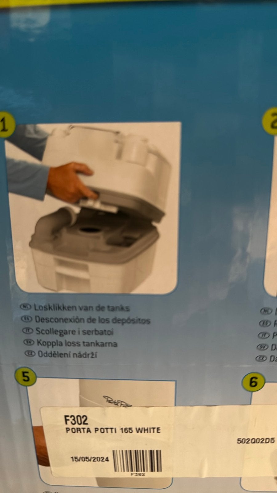 Thetford Porta Potti 165 Draagbaar Toilet Nieuw in Doos, Ophalen of Verzenden, Nieuw