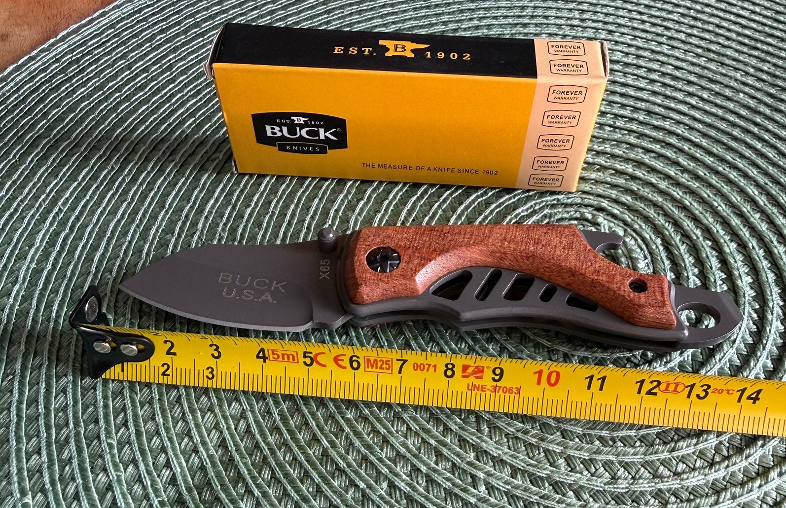 BUCK USA x65 - Zakmes van hout en roestvrij staal, Ophalen of Verzenden, Nieuw