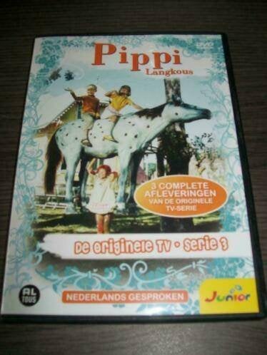 Pippi Langkous: DE ORIGINELE TV-SERIE 3 in nieuwstaat, Avontuur, Verzenden, Alle leeftijden, Nederlands