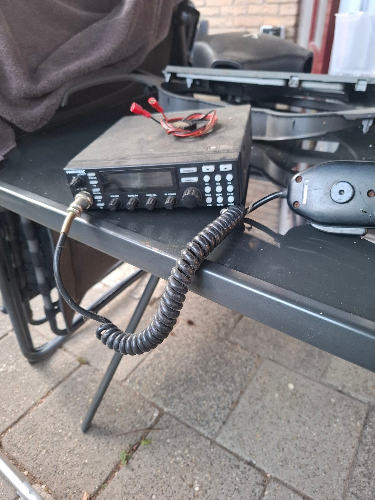 President James CB-radio met microfoon, Ophalen, Gebruikt, Zender en Ontvanger