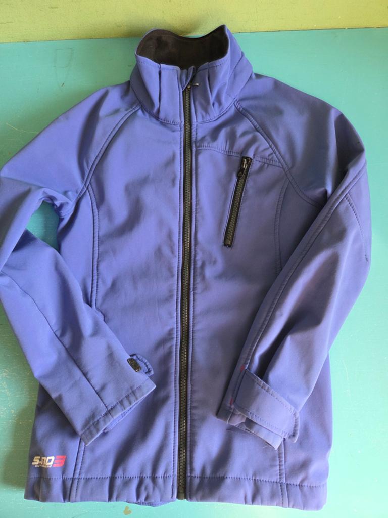 H&M Softshell Jas Maat 140 - Paars, Gebruikt, Meisje, H&M, Ophalen of Verzenden