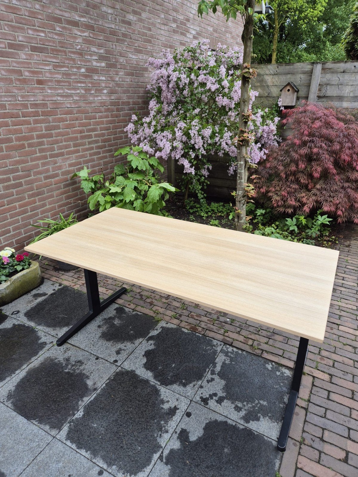 Ahrend bureau verstelbaar, Ophalen, 160 cm, In hoogte verstelbaar, Metaal