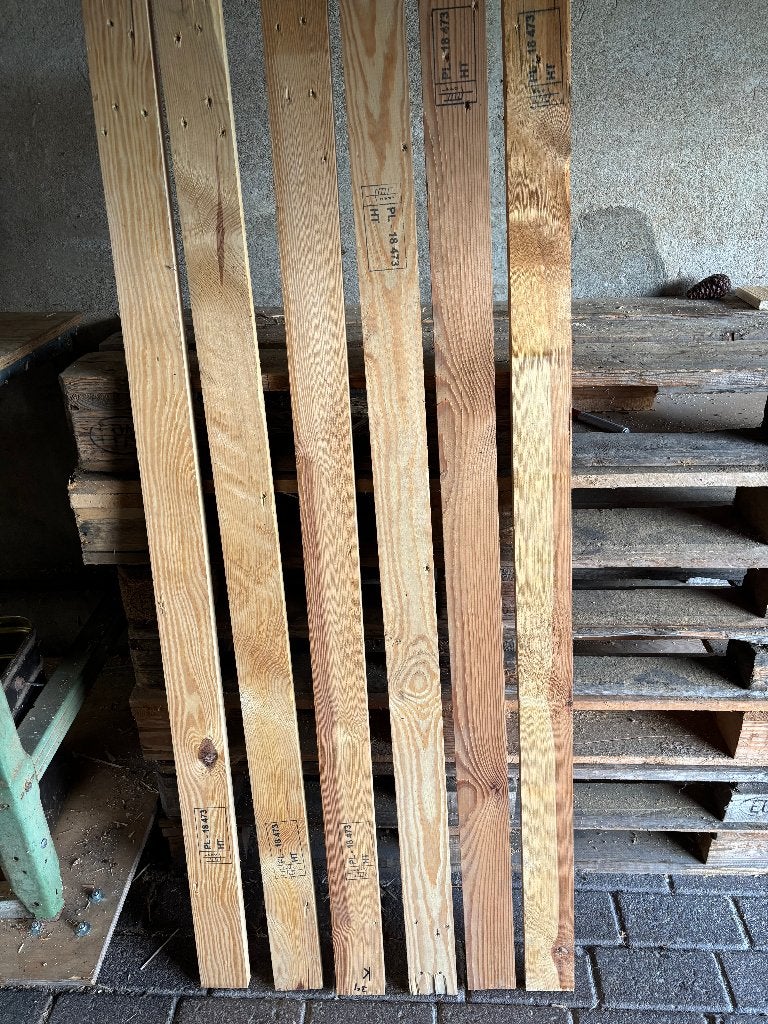 6 zeer fraaie planken, Tuin en Terras, Ophalen, Zo goed als nieuw, Minder dan 180 cm, Planken