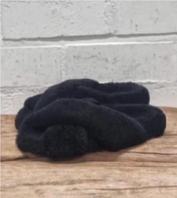 Dorothee Schumacher - Shearling sandals maat 37 - Nieuw €270, Zwart, Nieuw, X, Dorothee Schumacher