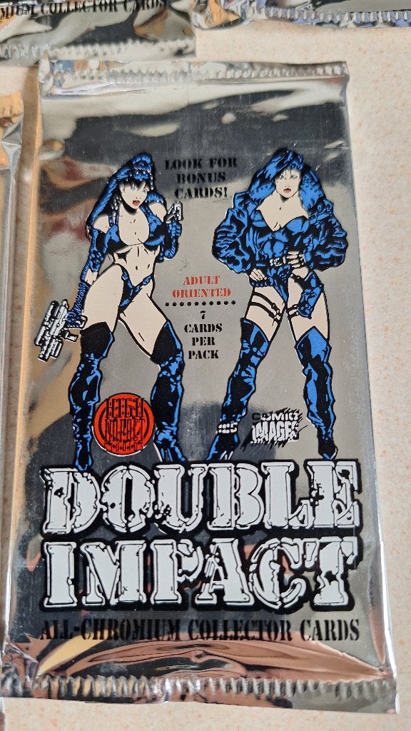 5 Double Impact Chrome card packs   adult !, Ophalen of Verzenden, Nieuw, Meerdere kaarten, Foil