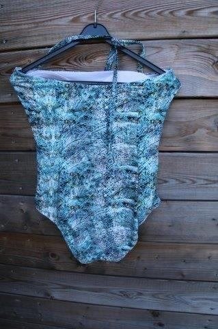 Badpak aqua/ groen Livera mt 42B Vaste prijs, Blauw, Badpak, Ophalen of Verzenden, Zo goed als nieuw