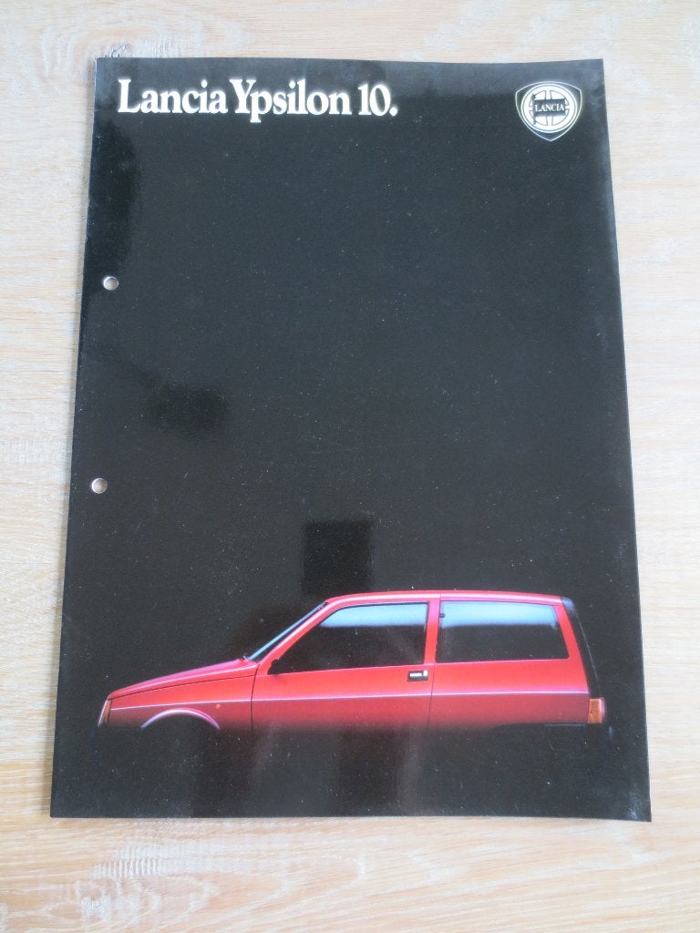 Autofolder: Lancia Ypsilon 10 - Fire -Touring-Turbo. Z.g.a.n, Ophalen of Verzenden, Zo goed als nieuw, Overige merken