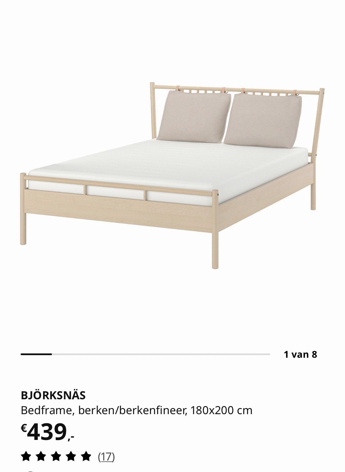 Bed 180x200, Ophalen, Tweepersoons, Zo goed als nieuw, 180 cm