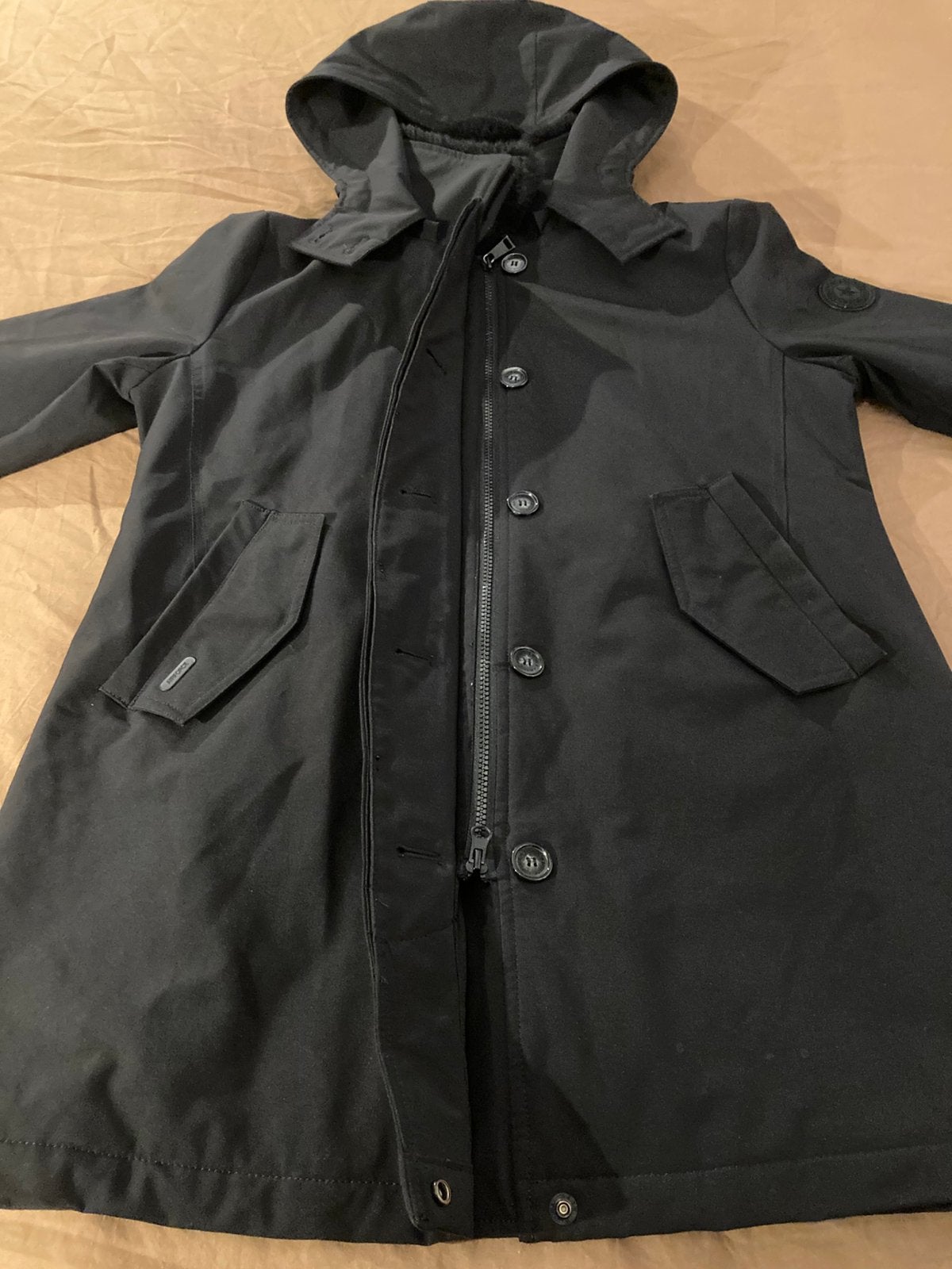 Airforce Dames Winterjas / Parka • Maat M • Zwart nieuw, Kleding | Dames, Ophalen of Verzenden, Nieuw, Maat 38/40 (M), Zwart
