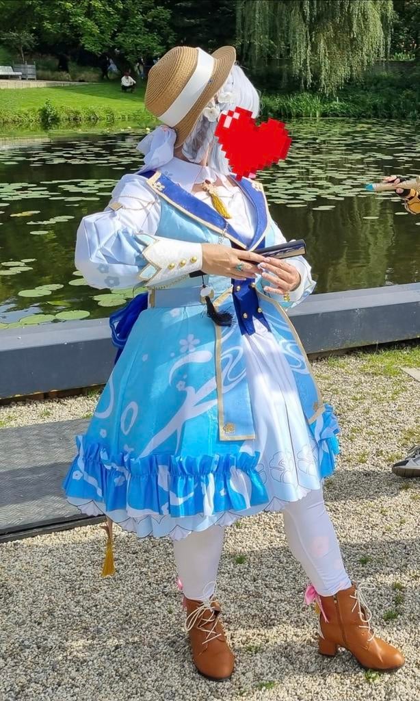 Kamisato Ayaka Springbloom Cosplay Genshin impact, Kleding | Dames, Ophalen of Verzenden, Zo goed als nieuw, Maat 46/48 (XL) of groter