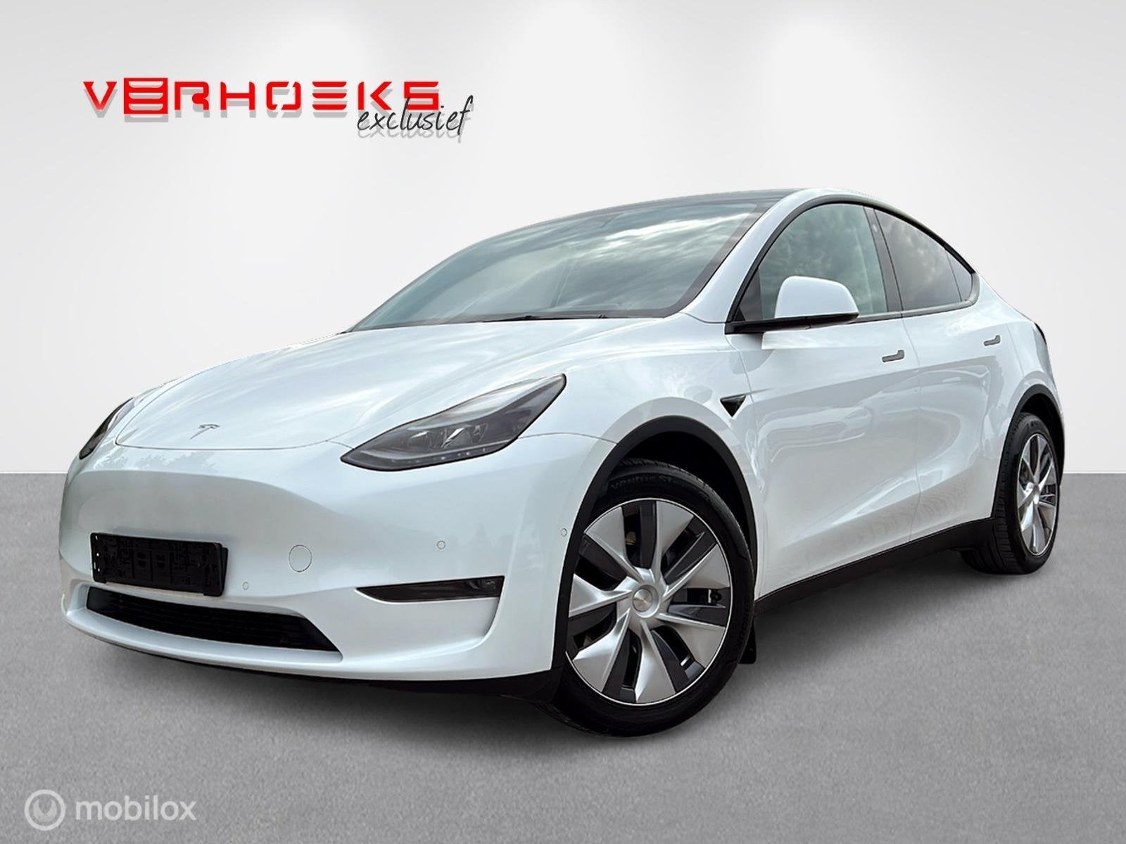 Tesla Model Y Long Range Dual Motor BTW!, Auto's, Tesla, Gebruikt, Wit, Leder, 1600 kg