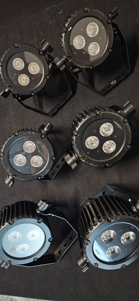8x Showtec Power Spot 3 Q5 LED spot / uplight – DMX, Muziek en Instrumenten, Licht en Laser, Ophalen, Geluidgestuurd, Info@jem.events