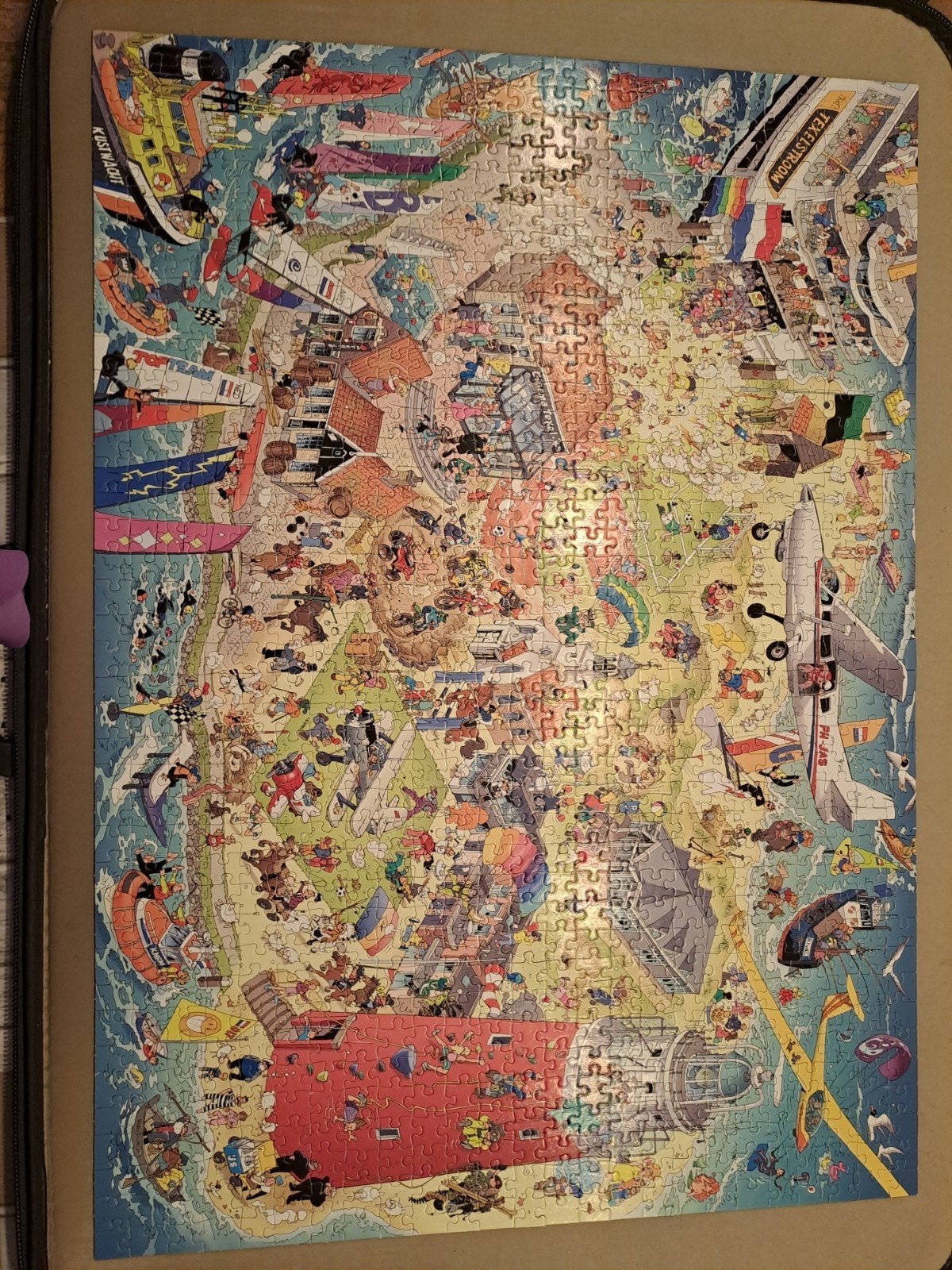 De echte Texel puzzel, Ophalen of Verzenden, 500 t/m 1500 stukjes, Zo goed als nieuw