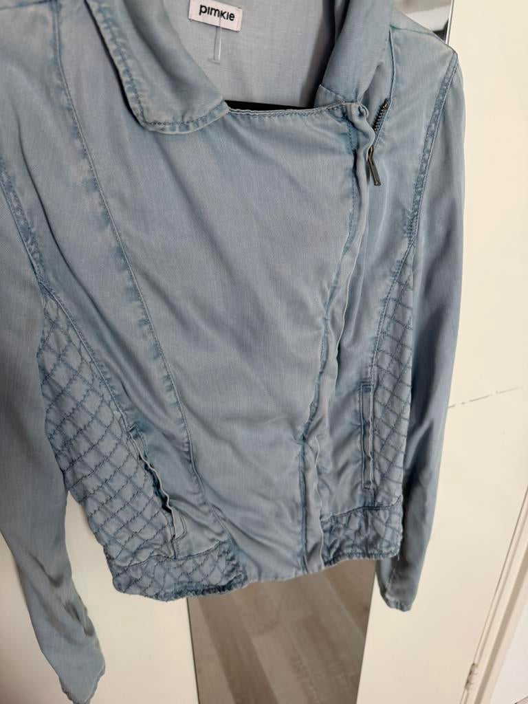Spijker jasje maat M, Ophalen of Verzenden, Zo goed als nieuw, Maat 38/40 (M), Blauw