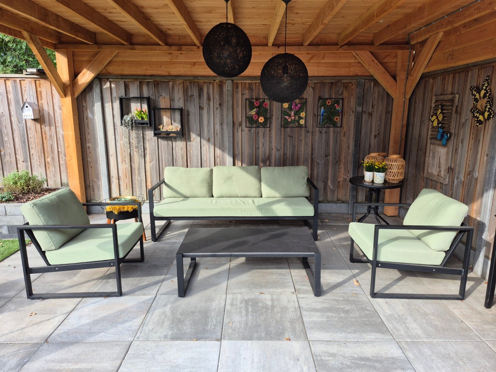 Hartman Jordan Loungeset - Aluminium met Kussens, Ophalen, 5 zitplaatsen, Gebruikt, Aluminium