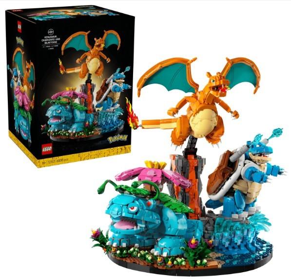 LEGO Pokémon Charizard, Blastoise & Venusaur Set, Overige thema's, Lego, Nieuw, Ophalen of Verzenden